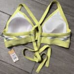 Women's Kona Sol Yellow Triangle Bikini Top Adjustable Straps Size 2x