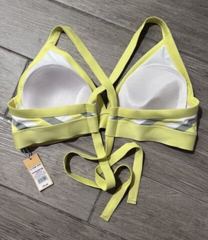 Women's Kona Sol Yellow Triangle Bikini Top Adjustable Straps Size 2x