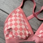 Womens Kona Sol Pink Triangle Bikini Top Adjustable Straps Size 1x