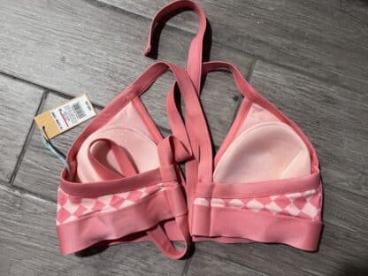 Womens Kona Sol Pink Triangle Bikini Top Adjustable Straps Size 1x