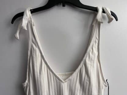 Women's Shade & Shore Plunge Ribbed Shoulder Tie Swimsuit Size Large