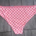 Womens Kona Sol Pink Checkered Bikini Bottom 2X