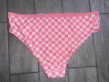 Womens Kona Sol Pink Checkered Bikini Bottom 2X