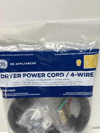 GE Dryer 30A Power Cord 4 Wire - Image 9
