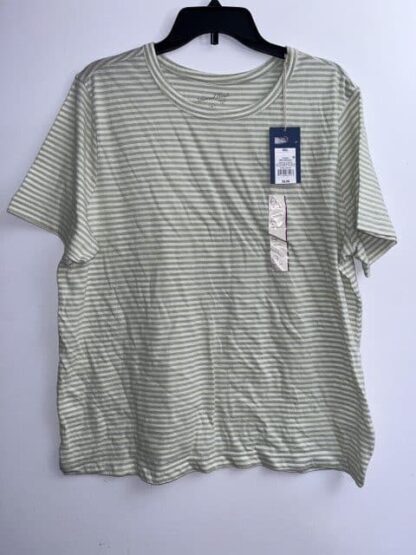 Women's Universal Thread Green Striped Tshirt Size XXL