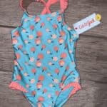 Baby Peach Ruffle Bathing Suit Size 2t