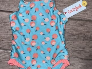 Baby Peach Ruffle Bathing Suit Size 2t