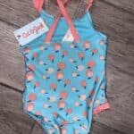 Baby Peach Ruffle Bathing Suit Size 2t