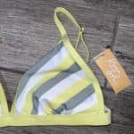 Women's Kona Sol Bathing Suit Top Yellow Size Medium