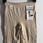 Women's Beige Jockey No Chafe Smoothing Mid Length Slip shorts