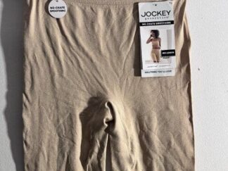 Women's Beige Jockey No Chafe Smoothing Mid Length Slip shorts