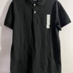 Men's Goodfellow Black Standard Fit Polo Size M