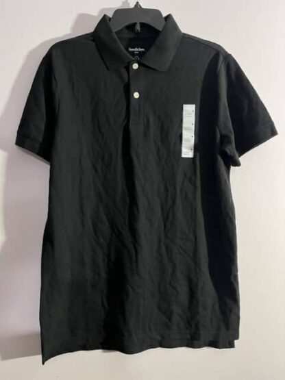 Men's Goodfellow Black Standard Fit Polo Size M