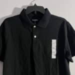 Men's Goodfellow Black Standard Fit Polo Size M