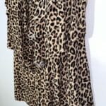 Woman’s Aqua Green Tiered Animal Print Tankini Top Size 2x