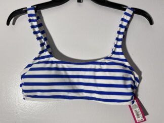 Women's Xhilaration Bikini Blue And White Top Size Medium