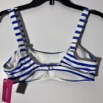 Women's Xhilaration Bikini Blue And White Top Size Medium