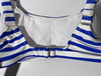 Women's Xhilaration Bikini Blue And White Top Size Medium