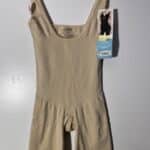 Women's Assests Spanx Shaping Open Bust Bodysuit Beige Size XL