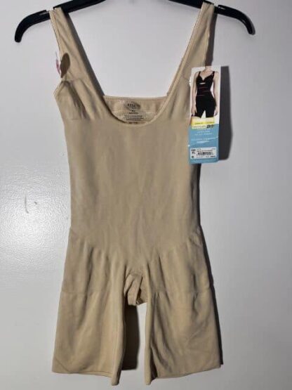 Women's Assests Spanx Shaping Open Bust Bodysuit Beige Size XL