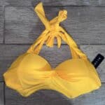 IMG 6769 Women's Yellow Bikini Top Size Medium