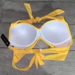 IMG 6770 Women's Yellow Bikini Top Size Medium