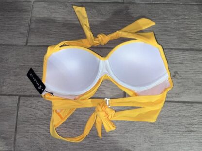 IMG 6770 Women's Yellow Bikini Top Size Medium