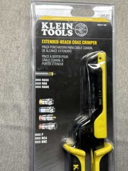 IMG 3156 Medium rotated Extended Reach Coax Crimper Klein Tools