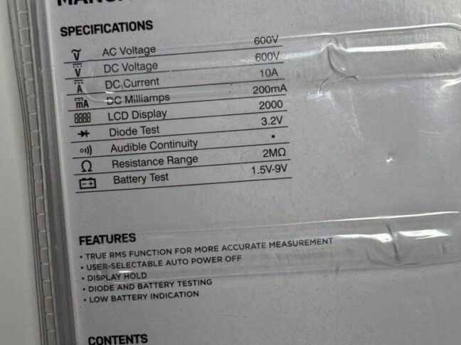 Multi Ranging Multimeter Commercial Electric - Image 5