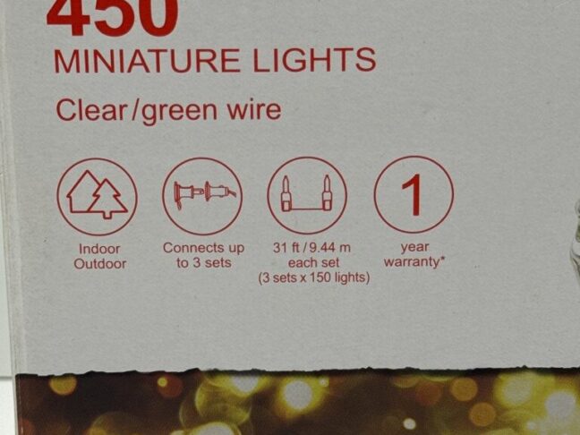 Clear Mini LED Lights String 450 Lights 31ft - Image 5