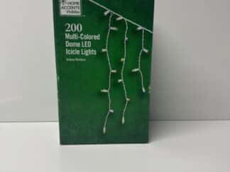 Home Accents 200 Multi Colored Dome LED Icicle lights