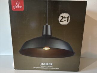 Tucker Matte Black Plug in Pendant Light