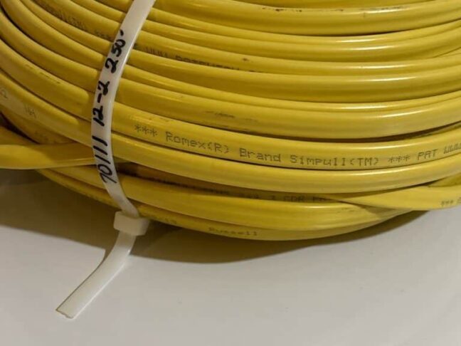 Southwire 245ft Romex Cable 12/2 SIMpull Solid Indoor Non-Metallic Wire - Image 6