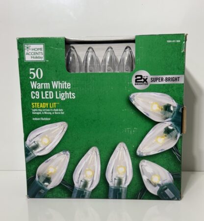 Home Accents 50 Lights C9 Warm White LED