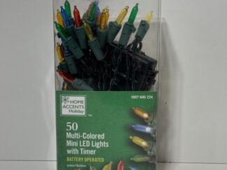 50 Multi Colored Mini LED Lights with Timer Battery Operated