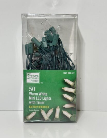 50 Warm White Mini LED lights Battery Operated