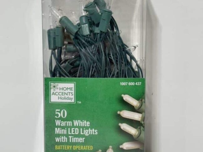 50 Warm White Mini LED lights Battery Operated
