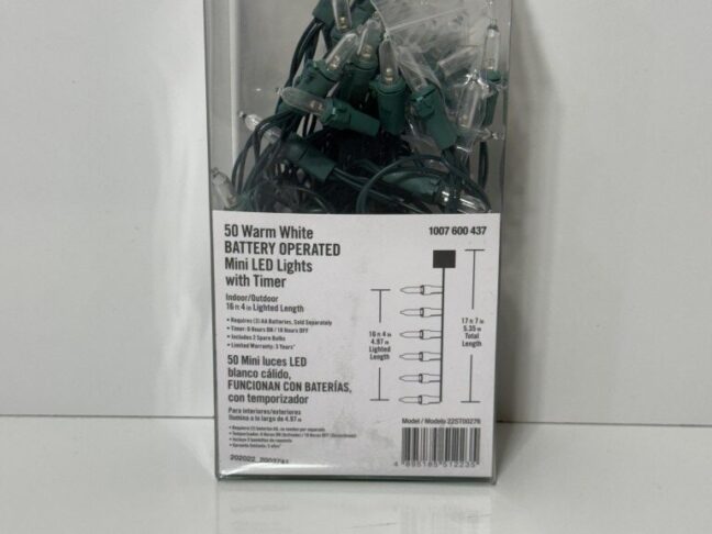 50 Warm White Mini LED lights Battery Operated - Image 3