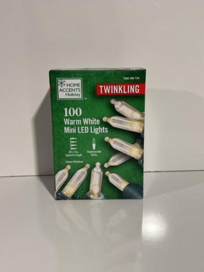 Home Accents holiday 100 Warm White Twinkling Mini LED Lights - Image 6