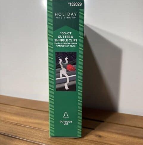 Holiday Living 100-Count Gutter & Shingle Clips | Outdoor Christmas Light Hangers - Image 6