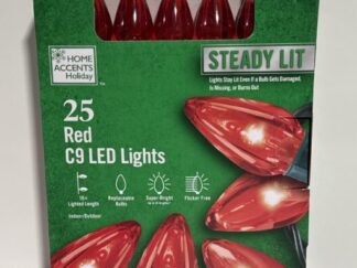 Home Accents 25 Red C9 LED Lights