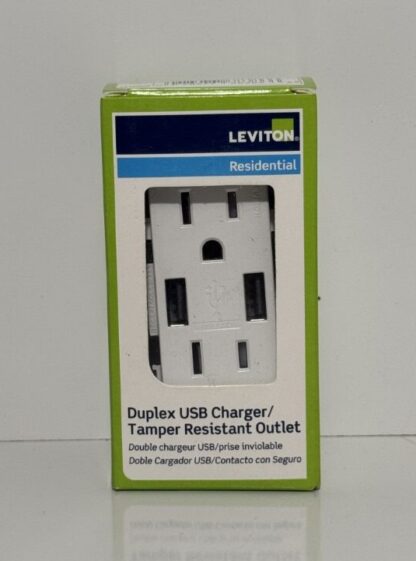 Leviton Duplex USB Charger Tamper resistant outlet