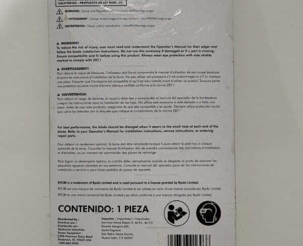 Ryobi Heavy Duty Edger Blade - Image 3