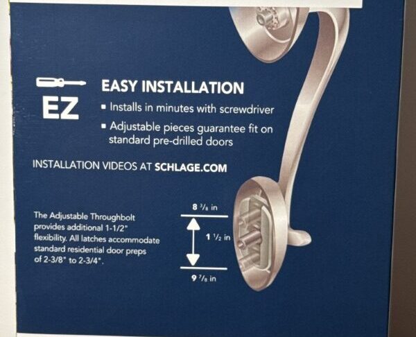 Schlage Century Satin Nickel Handleset - Image 5