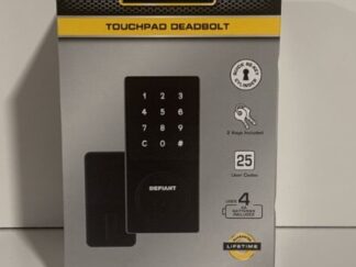 Touchpad Deadbolt Matte Black - Defiant