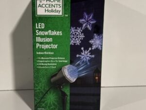 Snowflake LED Illusion Projector Home Accents