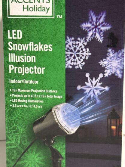 Snowflake LED Illusion Projector Home Accents