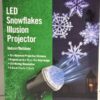 Snowflake LED Illusion Projector Home Accents