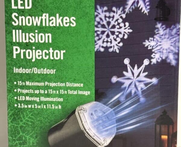 Snowflake LED Illusion Projector Home Accents