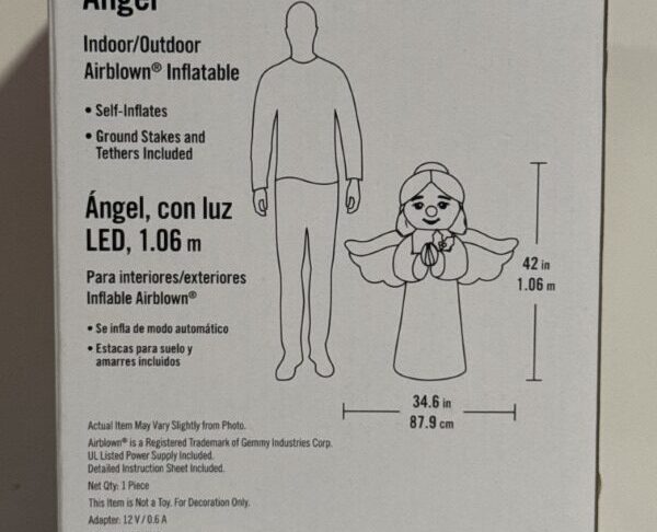 Blue Angel Christmas 3.5ft Inflatable Home Accents - Image 3